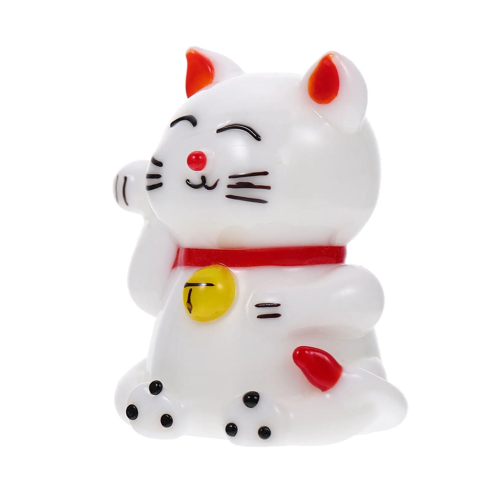 Cat Shaped Desktop Adornment Delicate Creative Design Compact Size for Home Office Desk Decor Unique Lucky Cat Ornament