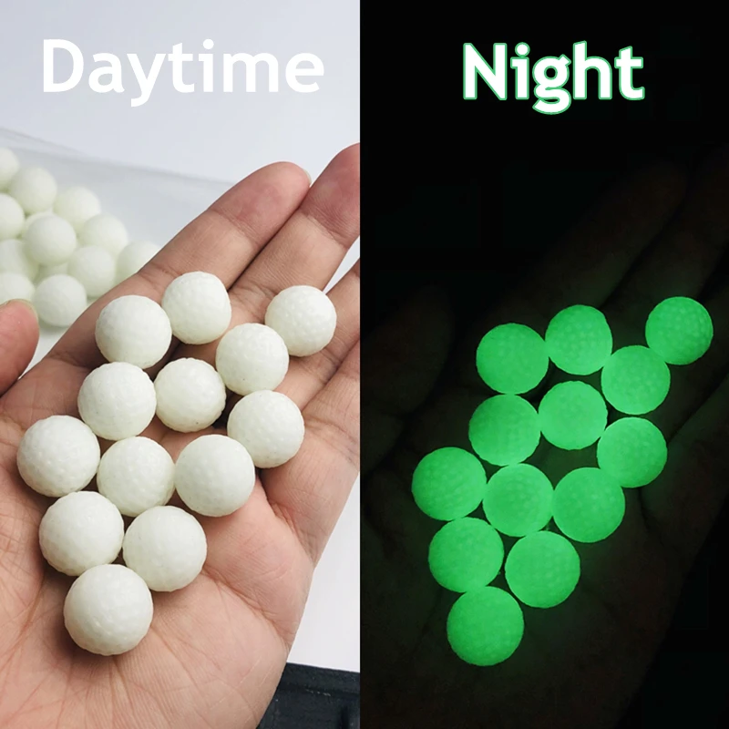 Luminous Refill Balls for NERF Hyper Toy Gun Refill Pack of Round White Bullets 14.5mm PU Ammo Outdoor Sport Children Gifts