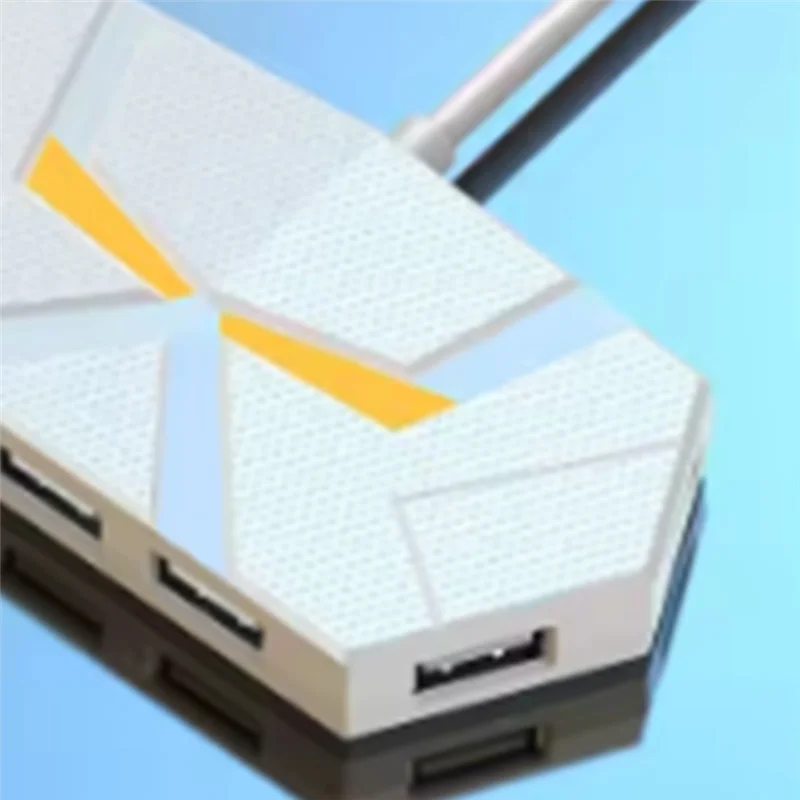 7-портовый концентратор 0,6 см, разветвитель расширения USB2.0 для ноутбука, жесткий диск, совместимый с компьютером TYPE-C, стабильная передача данных