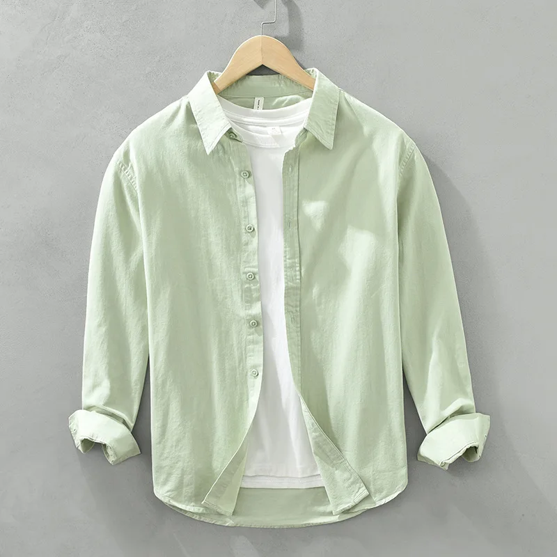 Long-sleeved Shirt Artistic Fresh Cotton Lapel
