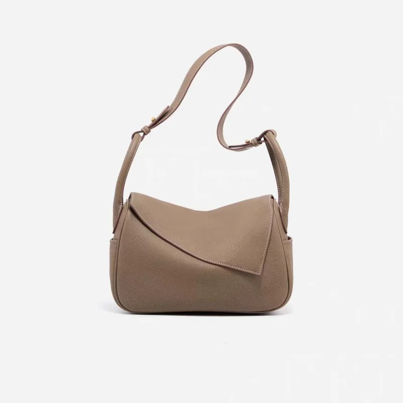 

High Quality Women Cow Leather Portable Tote Bag Ladies Trendy Versatile Shoulder Crossbody Bag Luxury Design Square Handbags