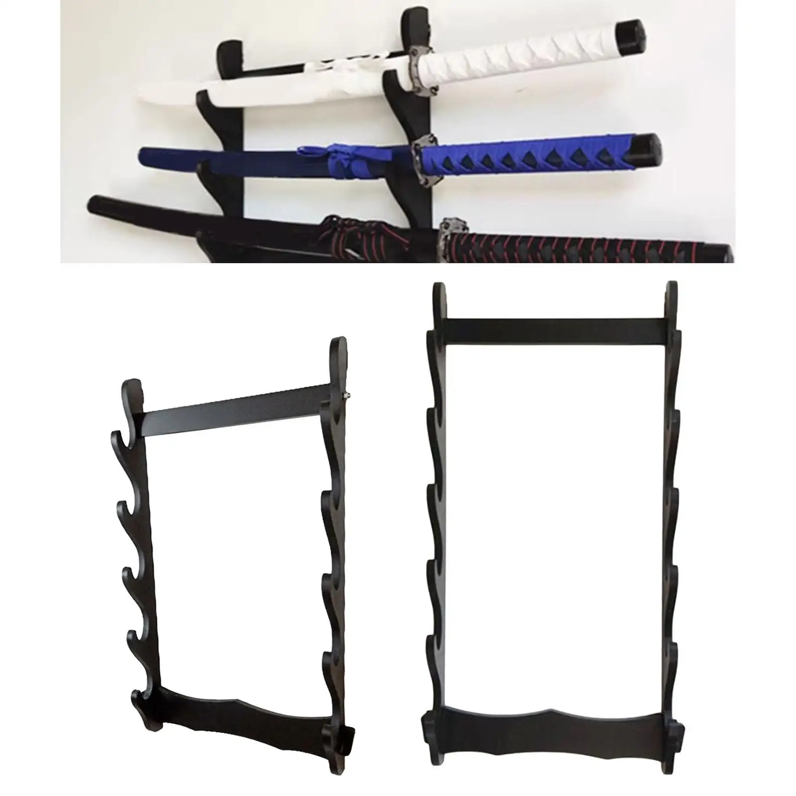 Sword Stand Display Horizontal Decoration Accessories Tanto Holder Bracket for Collection Sword Wakizashi Samurai Sword