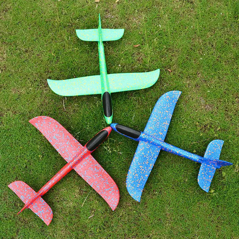 Pure White 49cm Hand Thrown Airplane Big Foam Plane Glider Model Outdoor Children\'s Toys Aircraft Kids Birthday & Party Creative