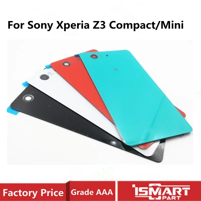 Back Cover For Sony Xperia Z3 Compact Mini M55w Battery Back Housing D5803 D5833 Rear Glass