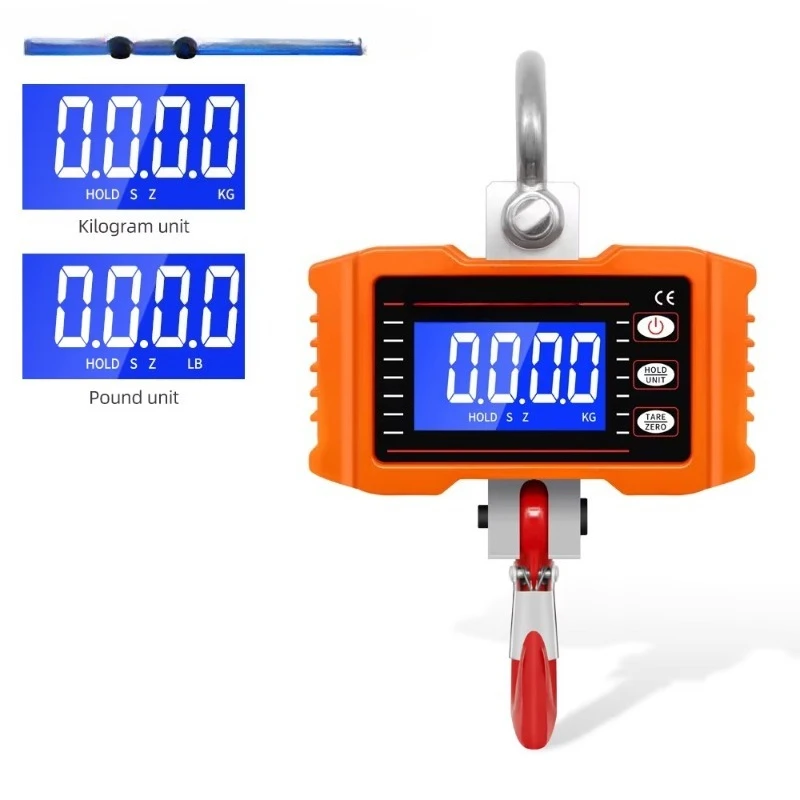 

OCS-05-S 500kg 1000lb electronic LCD luggage digital balance industrial suspension crane intelligent weighing scale