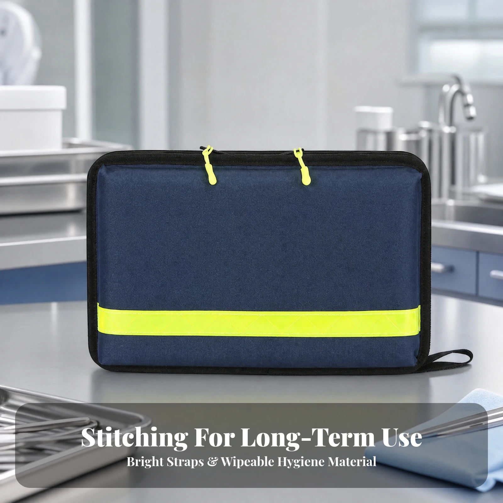 Soft-Sided Medical Organizer Waterproof Medical Organizer with Compartments Emergency Kit Storage Bag Compact