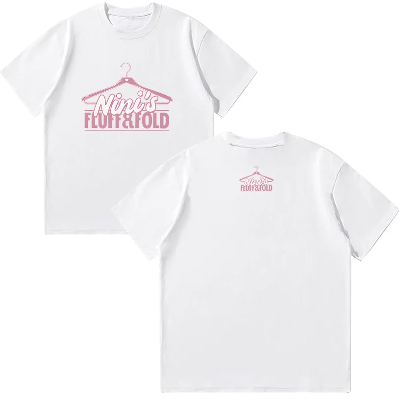 

Summer Women Cotton T Shirt Kehlani Nini'S Fluff & Fold Logo Tee Trendy Casual Y2K Clothing Crewneck Short Sleeve T-shirt Unisex
