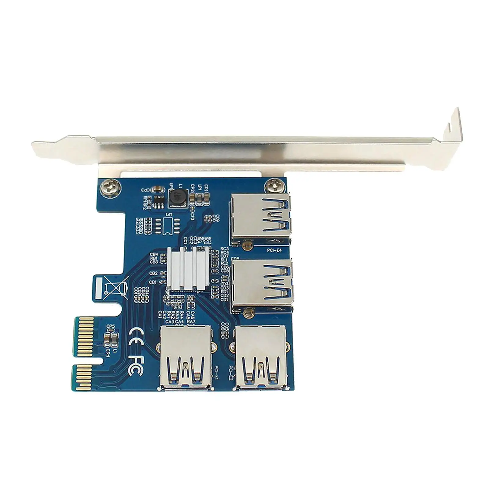 PCIe 1 a 4 PCI-Express PCI E 16X ranuras tarjeta elevadora PCI-E 1X a 4 PCI-e USB 3,0 adaptador tarjeta multiplicadora