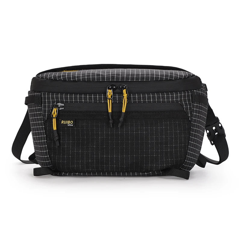Chest Bag for Unisex Nylon Fiber Ultra Light Multi Pocket Outdoor Cycling Running Hiking Camping Sports Daily Storage