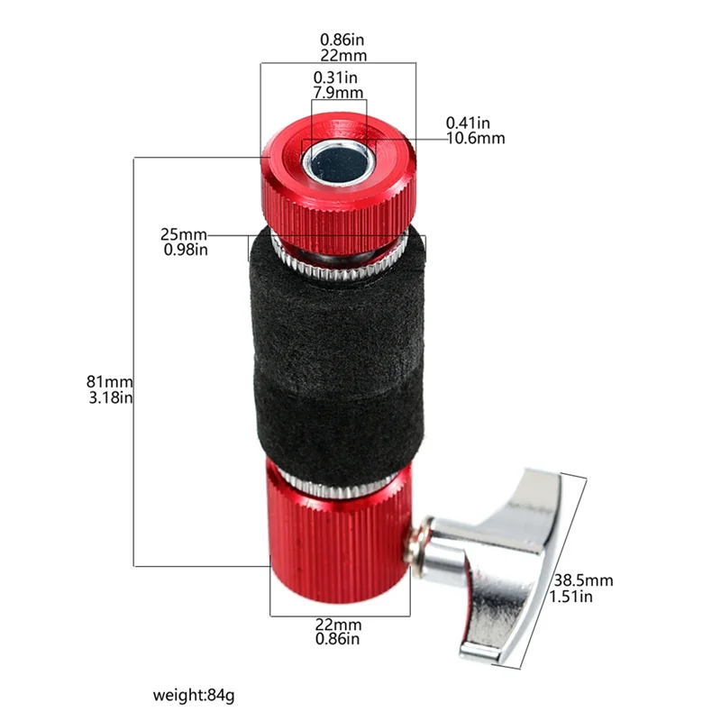 

A79E-Hi-Hat Clutch For Drum Jazz Drum Hi-Hat Clutch Premium Hi Hat Cymbal Holder Adjustable Drum Musical Instrument Part