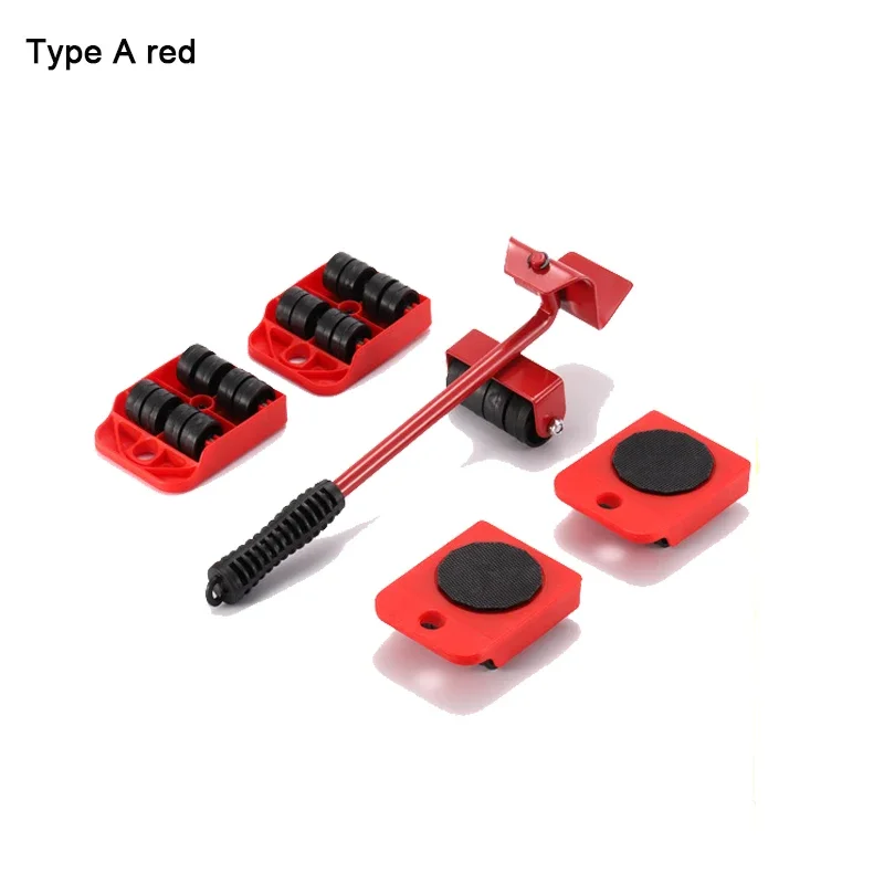 Heavy Duty Furniture Lifter Transport Mover Lifter Slides Wheel Easy Furniture Moving Tool Set Furniture Roller Bar Hand Tools