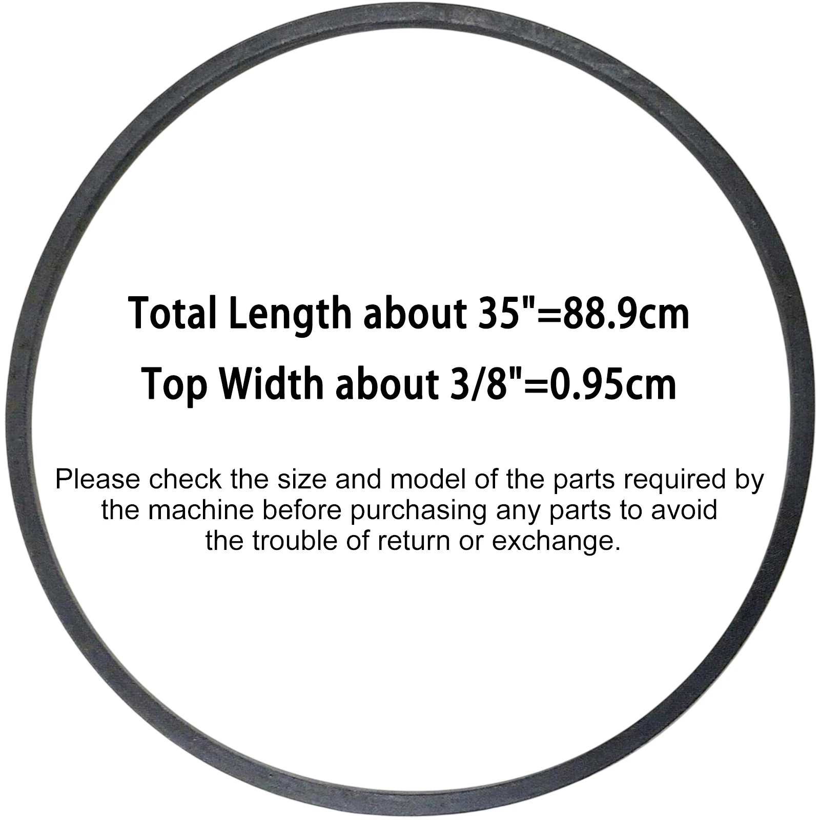 07200111 Wheel Drive Belt For Ariens Deluxe 24 27 30 Snow Blower Replaces Toro 62-3900