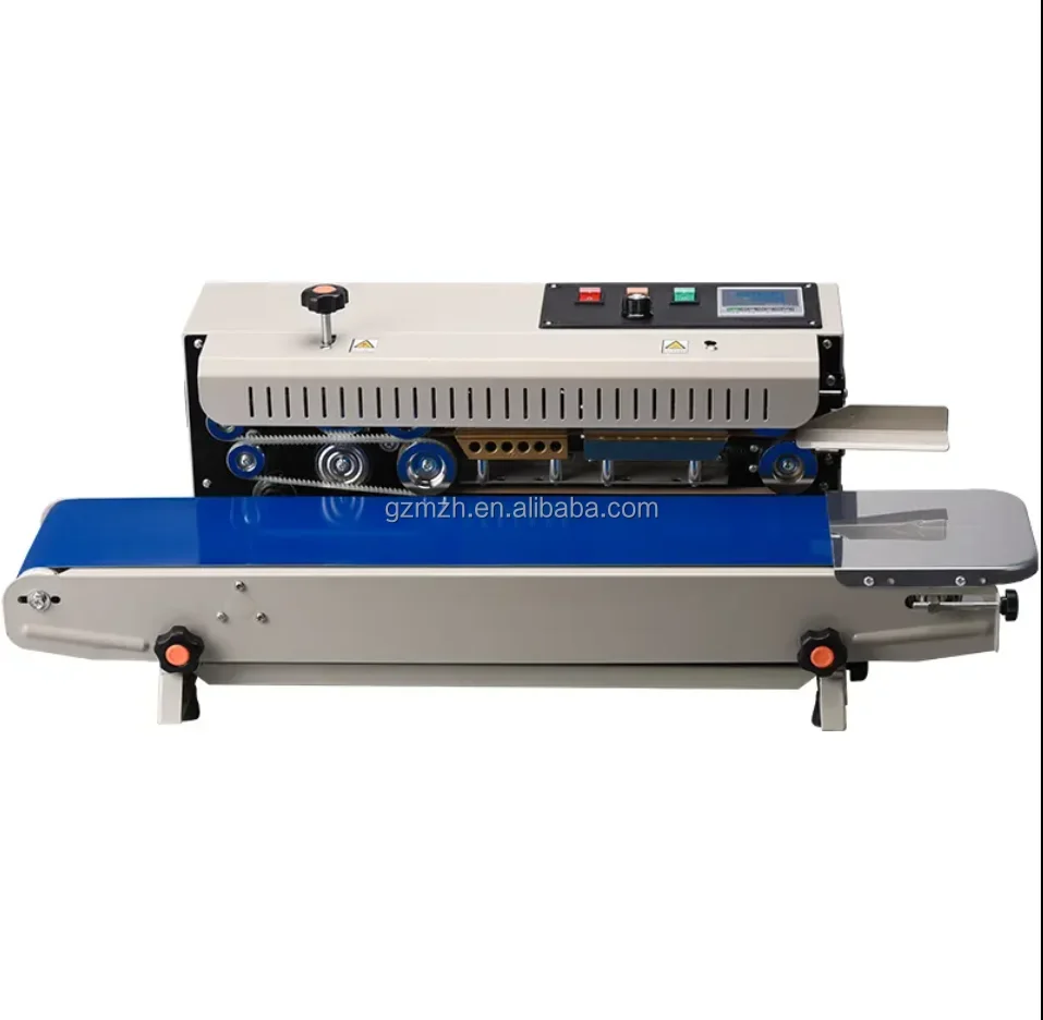 FR-900 Easy-to-Operate Electric Horizontal Continuous Band Sealer Machine Intelligent Control Panel For Food Bag Paint