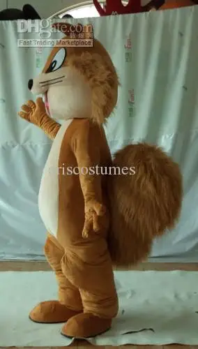 Il nuovo costume della mascotte di Halloween del vestito operato da Natale del costume della mascotte dell'ardilla di AMORE di vendita calda per adulti libera la nave