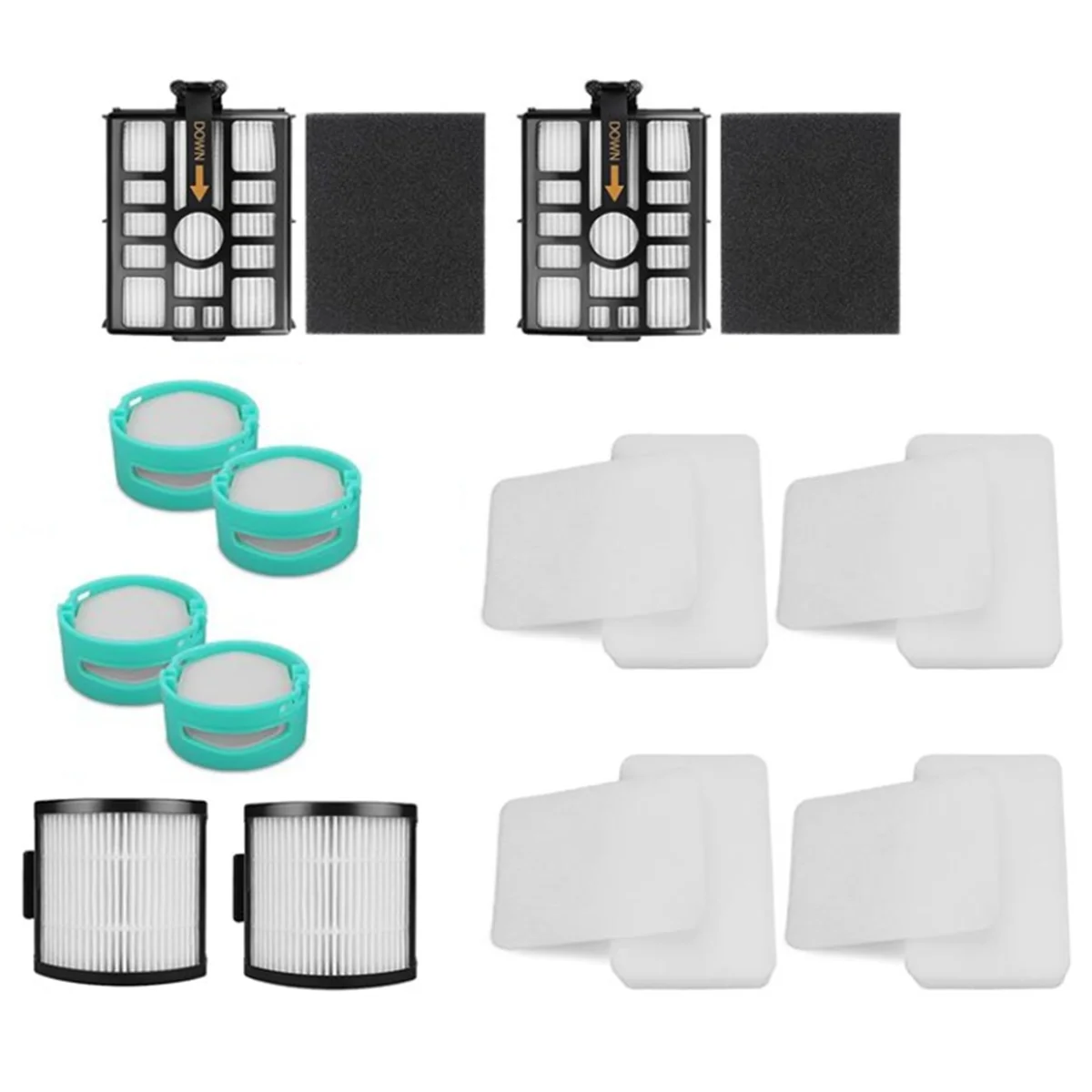 Piezas de repuesto para aspiradora Shark IW3511 Detect Pro, cartuchos de filtro, accesorios de algodón