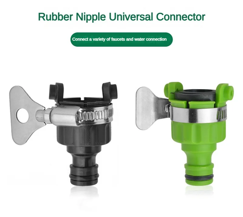 Langlebiger Universal-Wasserhahn-Adapter aus Kunststoff, Schlauchanschluss, Schnellanschluss, Wasserhahn für Autowäsche, Gartenbewässerung – Detail 3