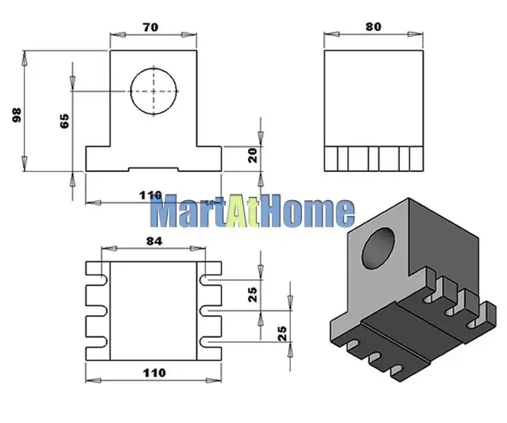 Table d\'indexation distante de routeur CNC CRA068-A/B/C 4ème rapport de réduction d\'axe 4:1 avec mandrin de 100mm à 3 mâchoires et moteur pas à pas