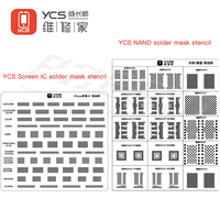 YCS NAND Solder Mask Repair Green Oil UV Stencil For BGA110 BGA200 BAG297 BGA315 BGA153 PCB Hard disk IC Chip BGA Reballing