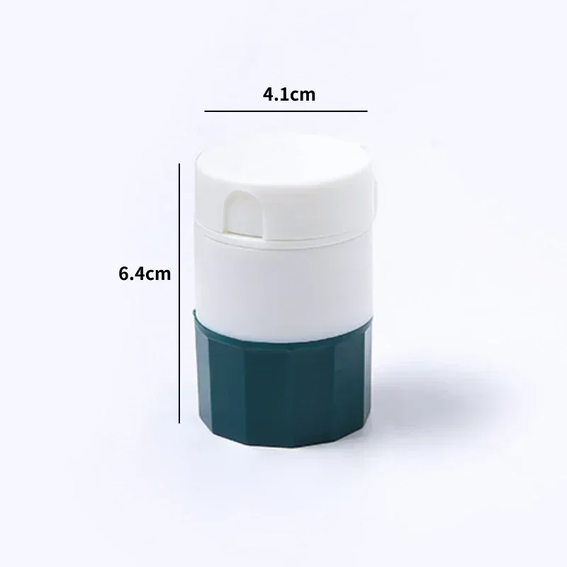 4 in 1 Portable 4 Layer Powder Tablet Grinder Powder Pill Cutter Medicine Splitter Box Storage Crusher Portable Pill Box