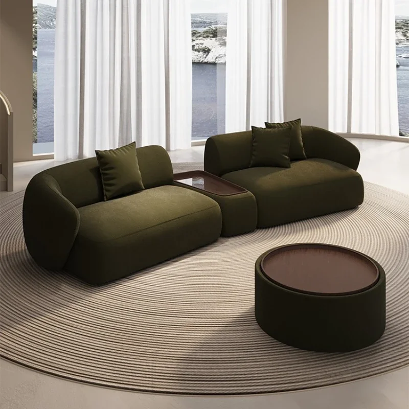 Special-shaped creative sofa small apartment light luxury modern beauty salon office rest area reception sofa coffee table