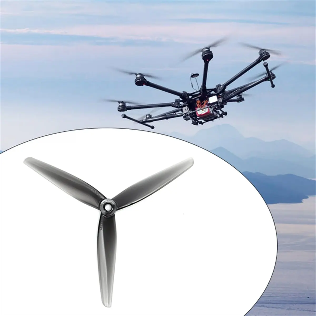 10Pairs 6025 6X2.5X3 6inch 3-Blade PC Propeller 2.5mm Drone Propeller for RC FPV Drone for Nazgul Evoque F6