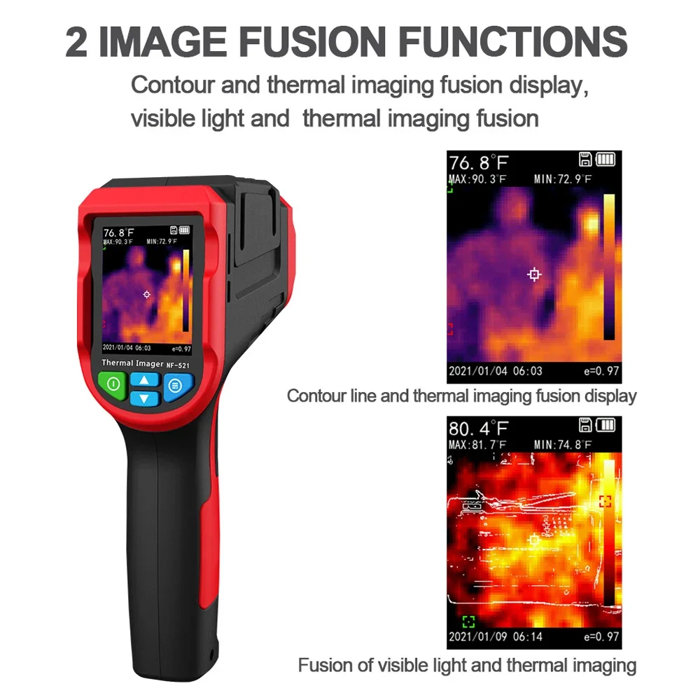 Noyafa NF-521 Infrared Thermal Imager -20~400°C Thermal Camera Professional Industrial Thermal Imager Floor Heating Detector