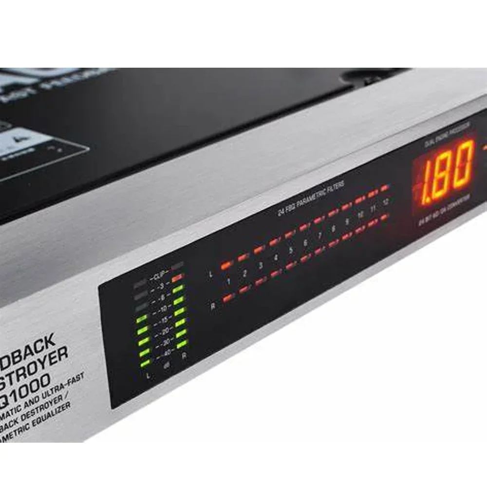 2026FBQ1000 effective Feedback Destroyer Feedback Destroyer & Parametric EQ Ultra-fast Response with 24 Ultra-Narrow FBQ filters