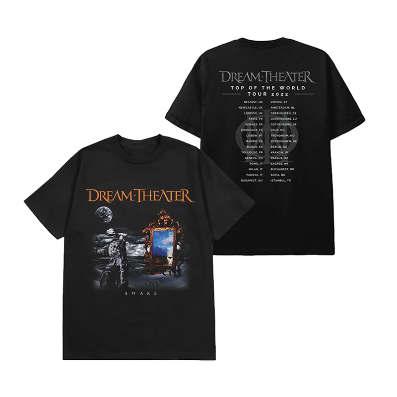Dream Theater - Camiseta masculina americana de corte reto e folgado, estilo metal avant-garde americano, dark rock - Dream Theater Band