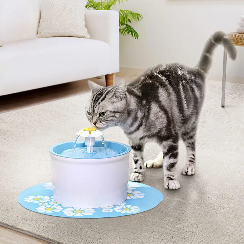 1.6L Pet Water Fountain Mute Automatic Circulation Filter Cat Water Drinking Dispenser USB/EU/US Electric pet Dog cat Drink Bowl