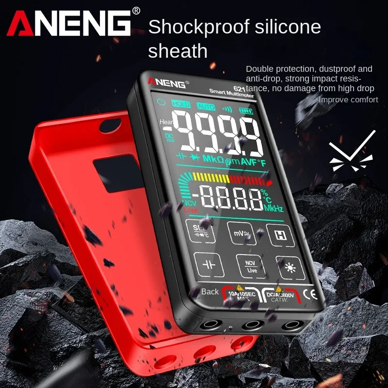 ANENG 621A Rechargeable Smart Large-screen Digital High-precision Fully Automatic Digital Display Multimeter Anti-burn