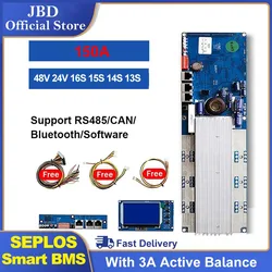 Seplos Smart 3.0 BMS 24V 48V 150A 7S 13S 14S 8S 15S 16S LFP With Bluetooth LCD Screen Smart BMS Li-Ion LiFePO4 Battery Inverter