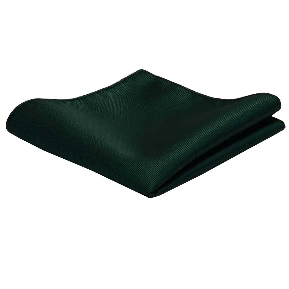Fazzoletto da taschino classico da uomo in seta tinta unita 25x25 cm, elegante, per matrimoni e feste