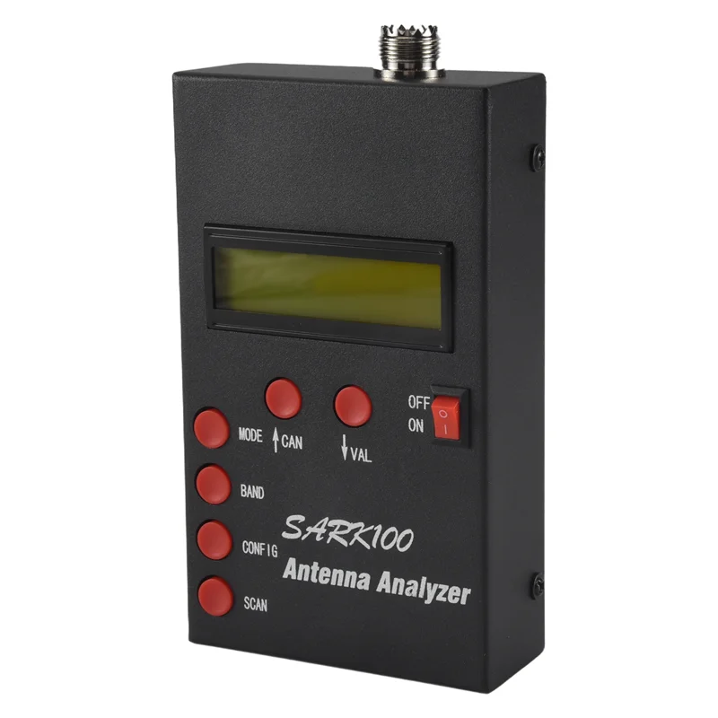 

PORK-SARK100 Antenna Analyzer Meter 1-60Mhz Shortwave SWR Antenna Analyzer With 1.0 To 9.99 SWR Usable Measurement Range
