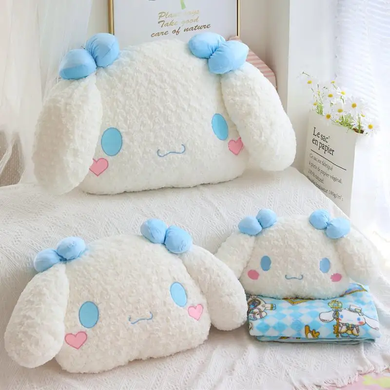 Mainan mewah anjing Cinnamoroll lucu Sanrio 100cm bantal boneka hewan nyaman bantal lembut hadiah ulang tahun anak-anak mainan Anime kartun