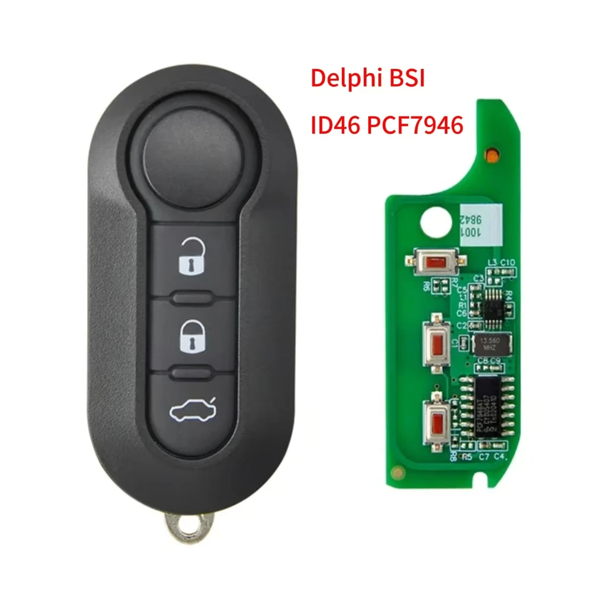 JINGXIN Auto-Funkschlüssel für Fiat 500L Ducato, für Citroen Jumper, für Peugeot Boxer 2008-2015, Marelli BSI RX2TRF198 PCF7946 433ASK – Detail 7