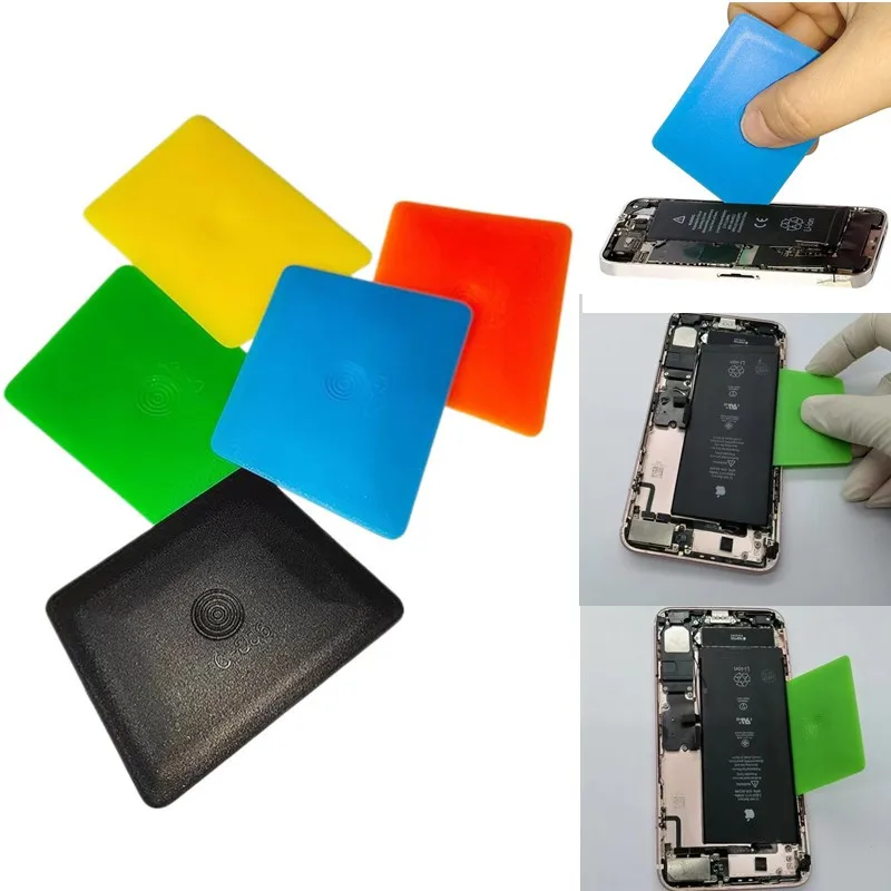 5 piezas de tarjeta de plástico para apertura de pantalla LCD, herramienta antiestática para desmontaje de batería y pantalla de teléfono