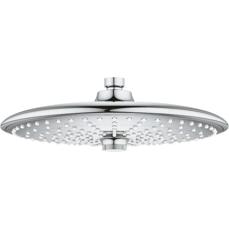 Euphoria 260 Shower Head (3 Jet Types, Scratch-Resistant, Easy to Clean, Easy to Install), Chrome,