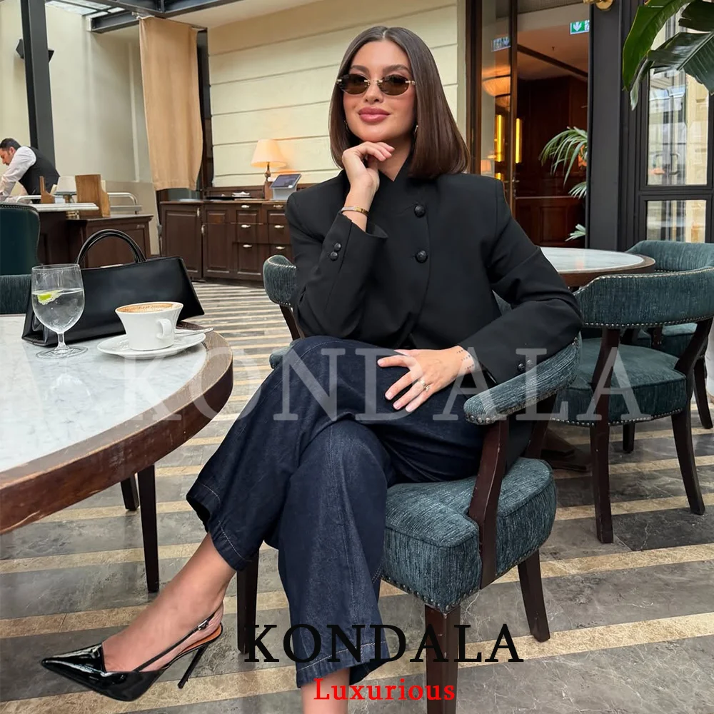 KONDALA Office Lady Chic Black - Blazer Women Oversized บทวิจารณ์และราคา