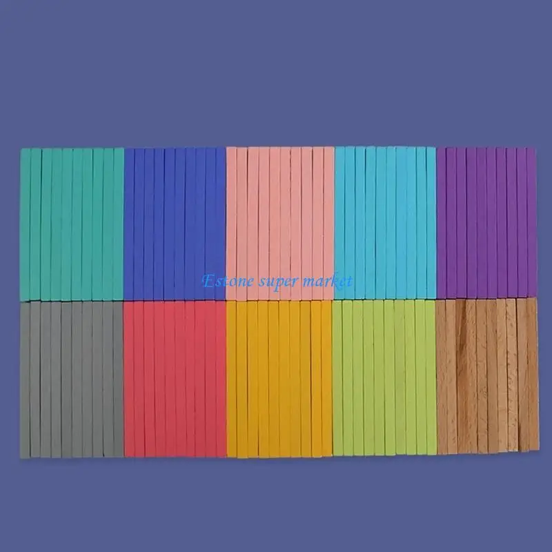 090B 나무 계산 스틱 수학 장난감 세트 다기능 계산 수학 장난감 학습 어린이를위한 숫자 카드와 막대