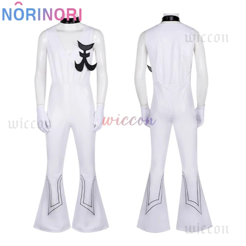 New Panty & Stocking Polyurethane Cosplay Anime Black White Polyester Sexy Uniform Set Brother Party Play Outfit