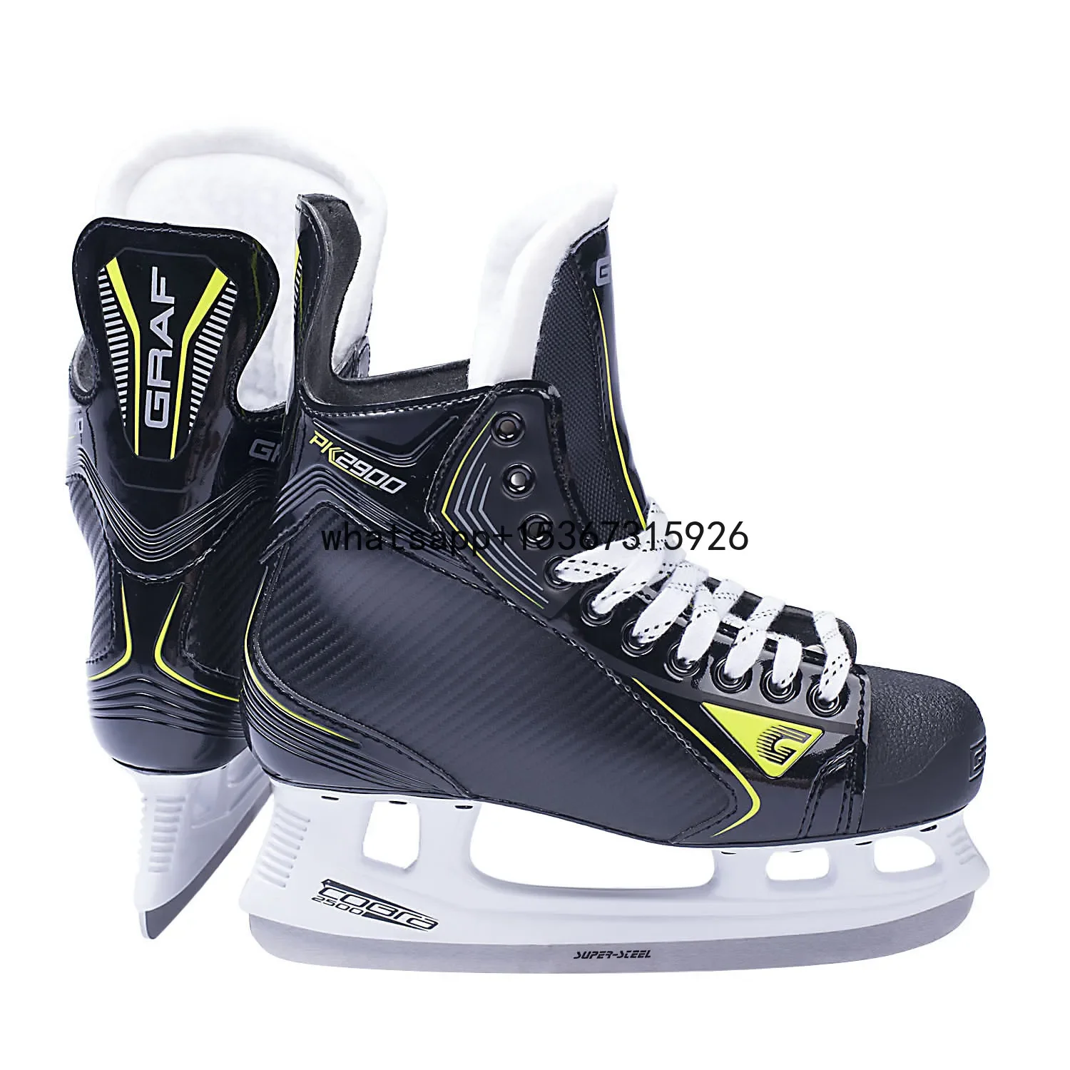 Hard Shell Roller Inline Ice Hockey Shoes Good Wear Resistance Anti-impact Ice