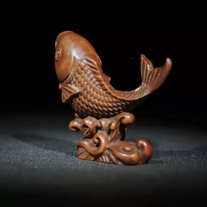 vintage antique wood fishing carved wooden fish sculpture carving wood statues