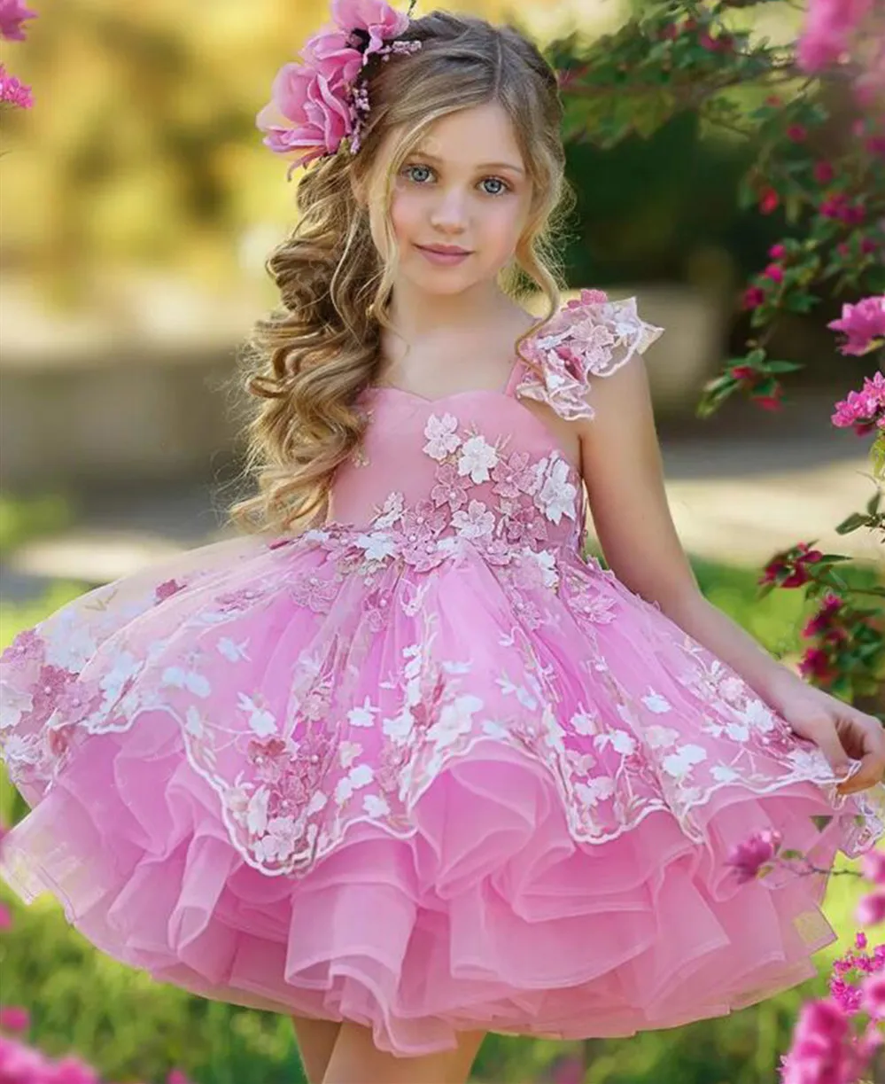 

Puffy Tulle Girls Birthday Party Dress Special Occasion Princess Prom Christmas Dress Gifts Size 12M 4T 8T 10T