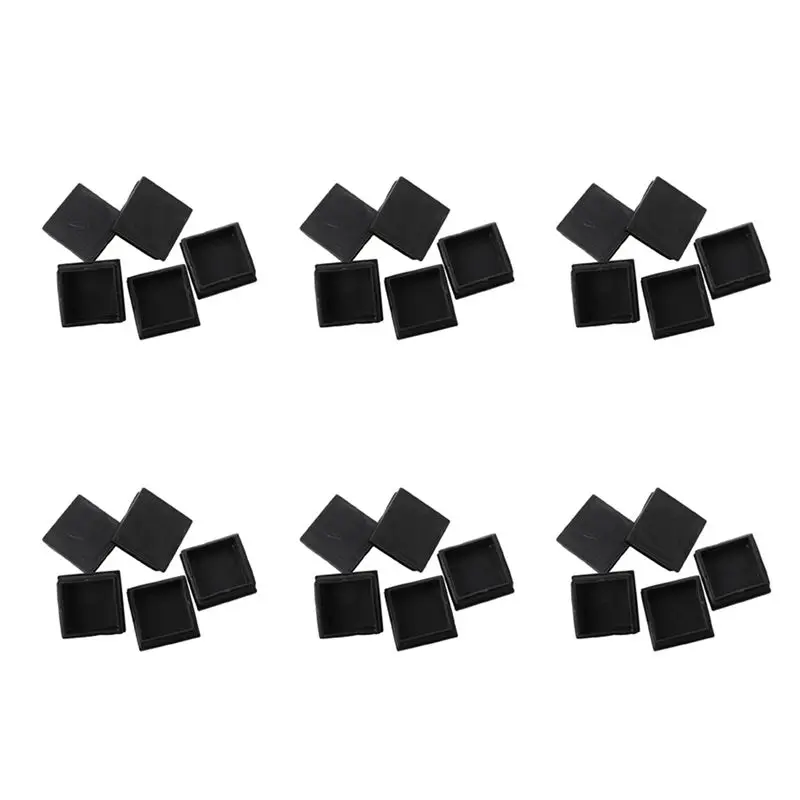 

ABSE-30 Pcs Plastic Square Blanking End Caps Tubing Tube Inserts 50Mm X 50Mm