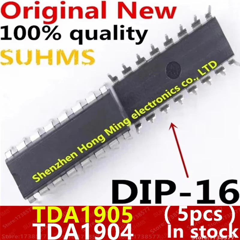 (5piece) 100% New TDA1905 TDA1904 DIP-16 Chipset