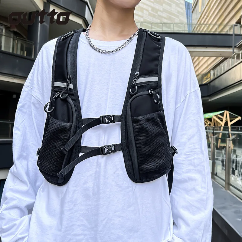 

Functional Style Tactical Vest Men Women Outdoor Hiking Camping Climbing Tank Top Street Fashion Matching Couple Tactical Vests
