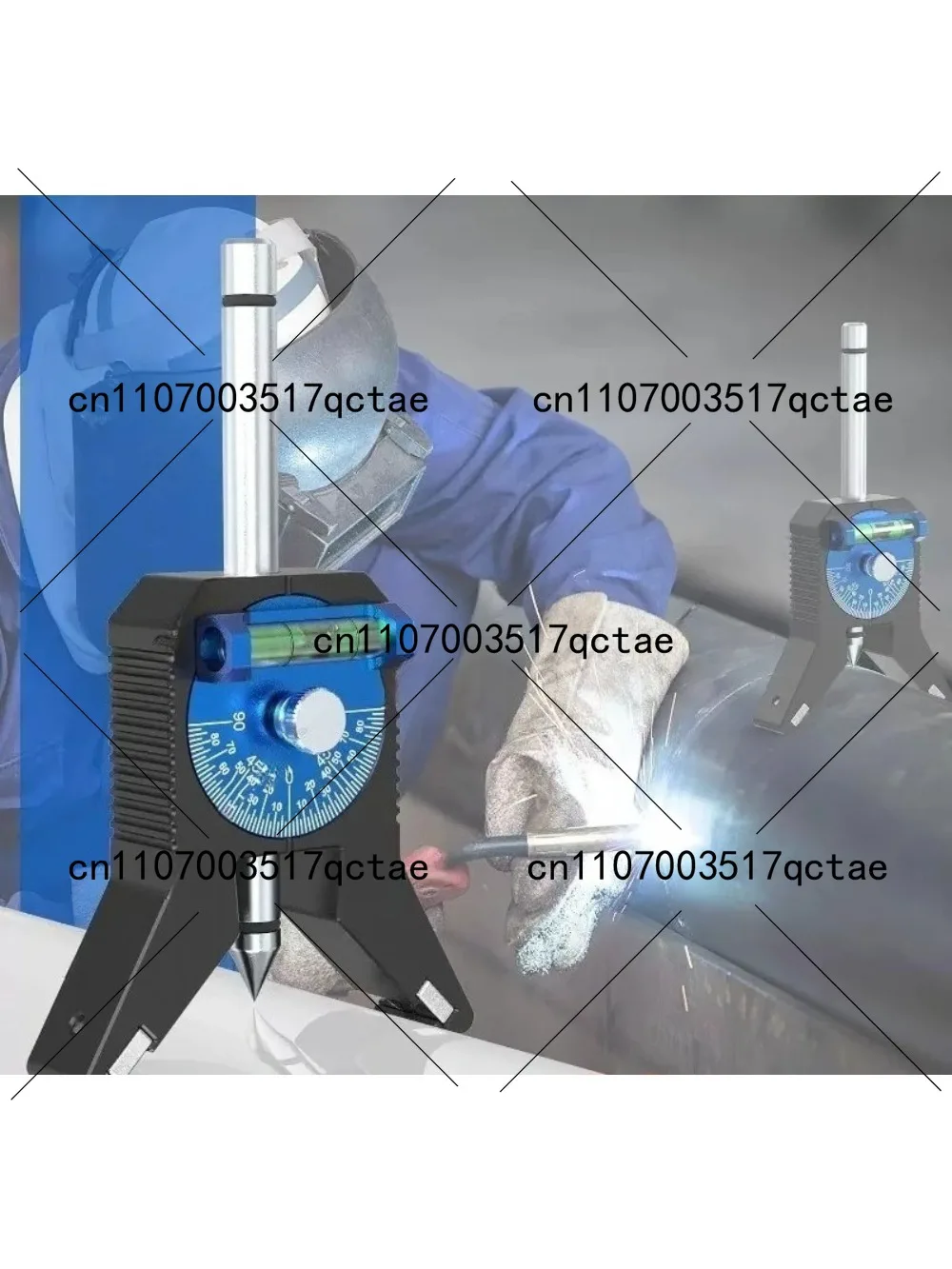 Pipeline Center Locator with Magnetic Center Positioning Head