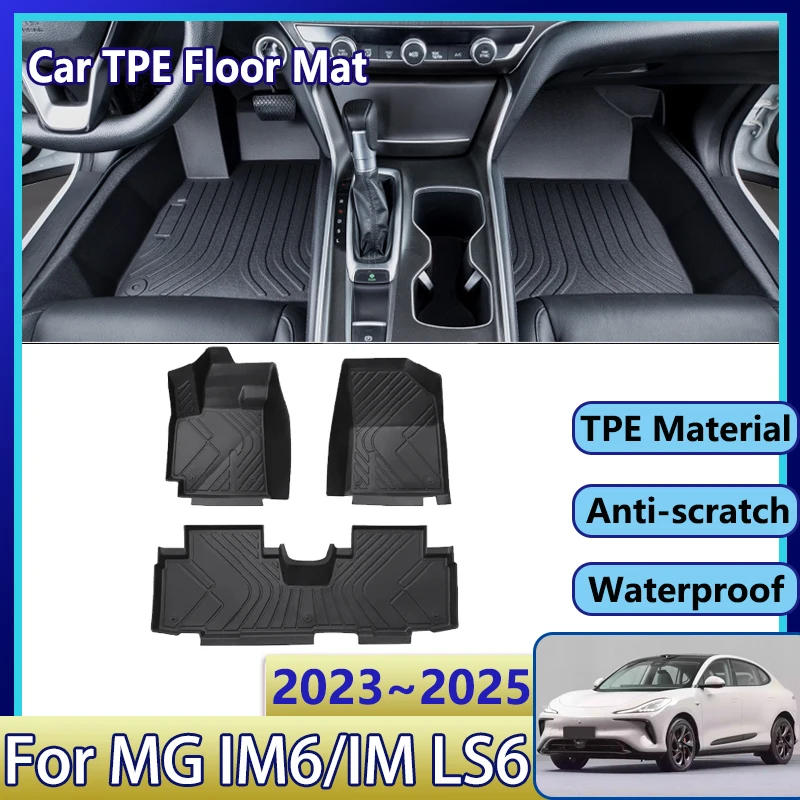 

Автомобильные коврики с левым рулем для IM LS6, аксессуары MG IM6 2023 2024 2025 грязеотталкивающие водонепроницаемые грязевые коврики для ног, полный комплект Tappeto