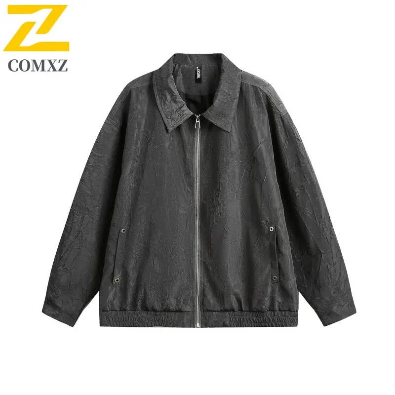 

COMXZ Мужская мужская одежда Куртки Normcore Осенняя универсальная ветровка для путешествий на открытом воздухе Куртка для повседневной прогулки Свободное дизайнерское пальто