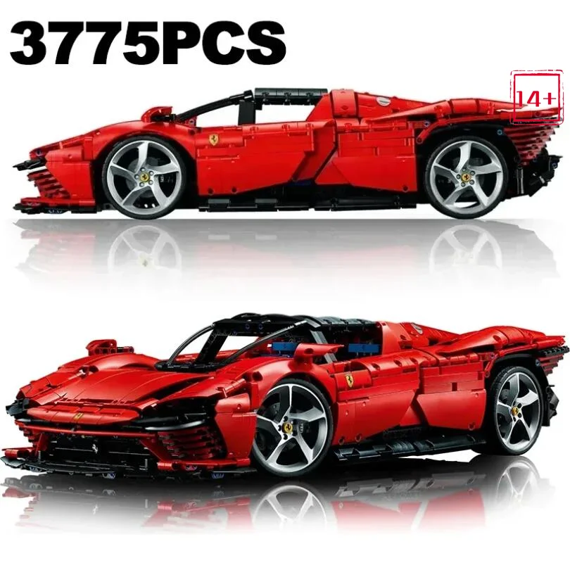 NEW 2026 Technical FIT Supercar Ferraried Building Block Bricks Sports Car Vehicle Hypercar Assemble Model Brick Toys Adults view 2